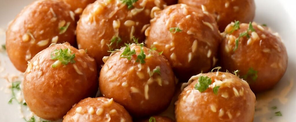 Boiled red potatoes in a pot with water