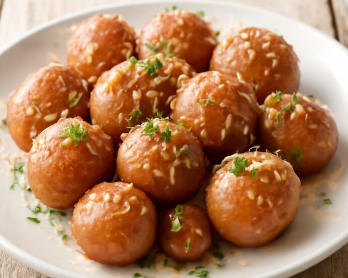 Boiled red potatoes in a pot with water