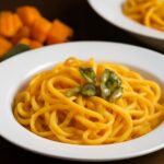 Butternut squash pasta sauce recipes served over noodles