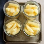 Jar of canned potatoes using a raw pack method