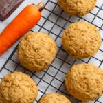 Soft carrot cookies with warm spice and grated carrot