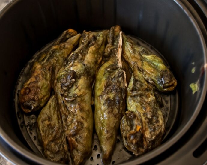 A guide on how to roast poblano peppers to create delicious roasted poblano peppers at home.
