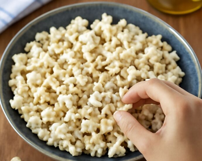 Bowl of popcorn made with olive oil