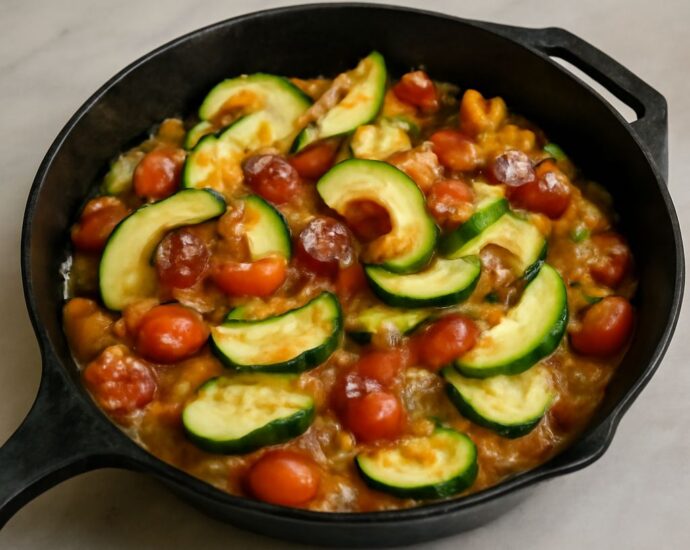 Pan fried zucchini slices browned in a skillet