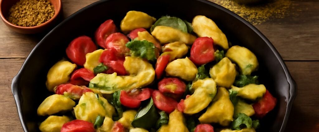 Sautéed zucchini and yellow squash in a skillet