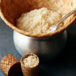 Sticky rice in a rice cooker