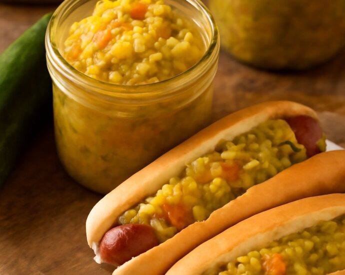 Small-batch zucchini relish in a jar