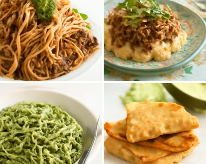 Three dairy-free dinners: sheet-pan chickpeas, white-bean pasta, and tofu with rice and vegetables