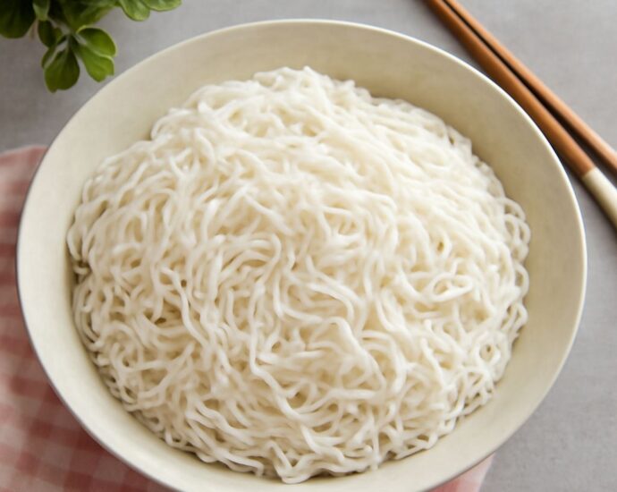 Egg noodles and rice noodles served in soup and stir-fry dishes