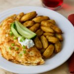 Colorful gluten-free vegetarian meals with rice, beans, eggs, potatoes, quinoa, and vegetables