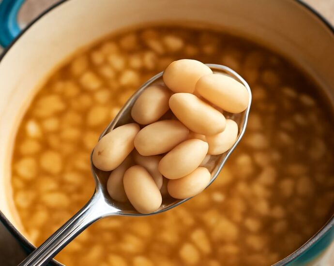 Great Northern beans and navy beans compared in bowls