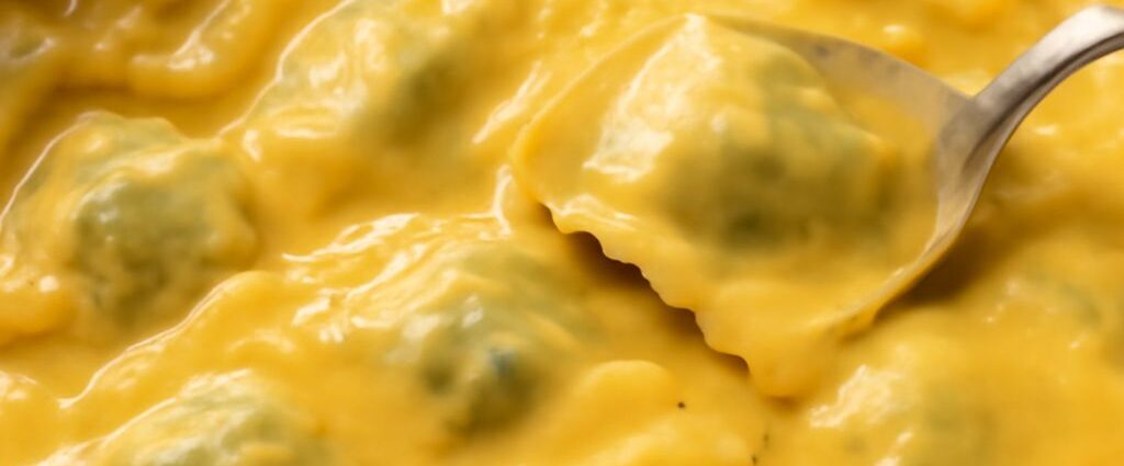 Butternut ravioli with sage and olive oil