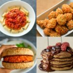Kid-friendly vegetarian meals served as colorful build-your-own plates