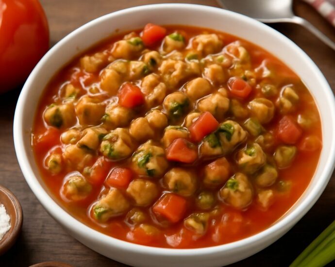 Sautéed okra with tomatoes, onion, and garlic in a skillet
