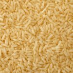 A bowl of fluffy parboiled rice with separate grains