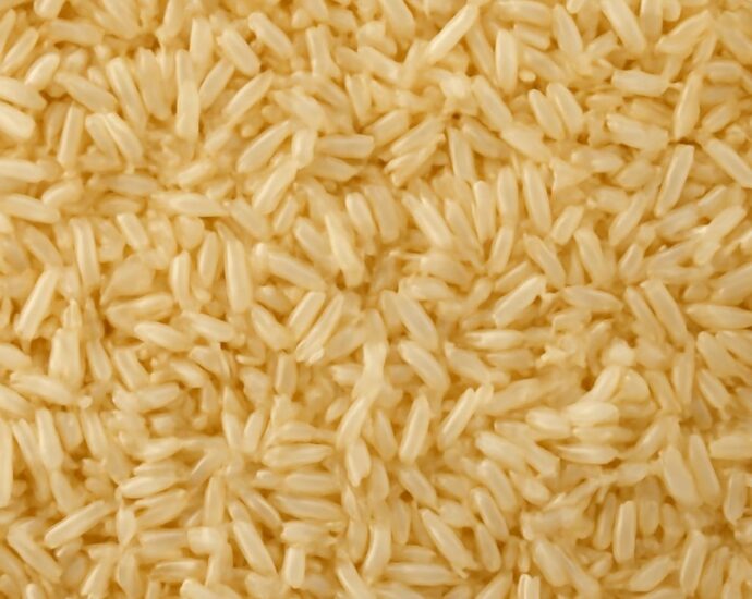 A bowl of fluffy parboiled rice with separate grains