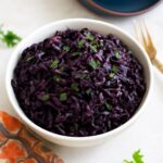 Purple cabbage recipe with tender, glossy sautéed ribbons