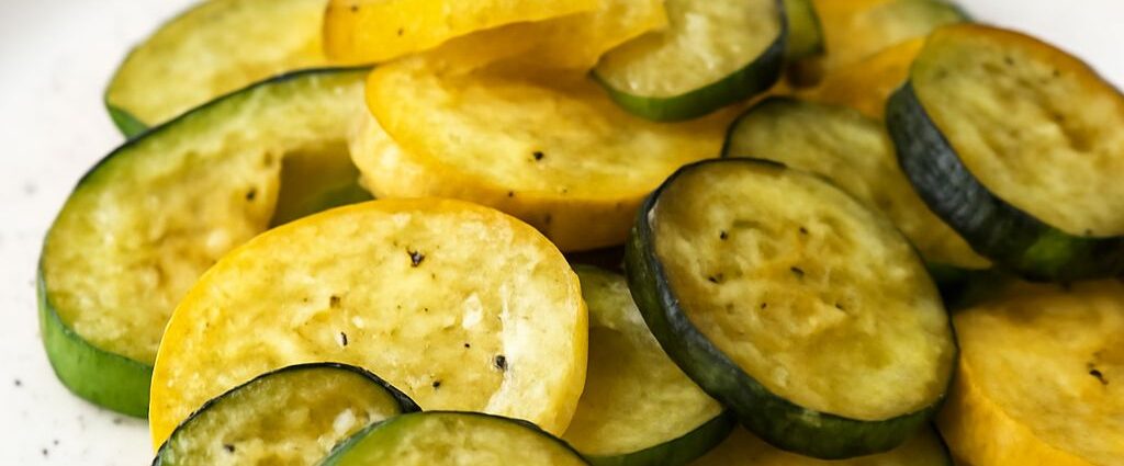 A zucchini and yellow squash recipe served as a skillet side dish