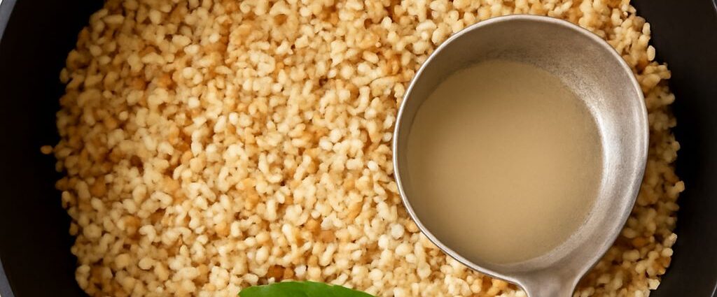 A bowl of creamy risotto with herbs and cheese